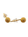 18k Gold Textured Balls Stud Earrings-EZ Jewelry and Decor