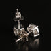 14K Gold with 0.77 CTW Diamond Stud Earring.Diamond Solitaire Earrings.-EZ Jewelry and Decor