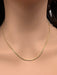 18k Diamond-Cut Rope Chain 18" Necklace. Italian Gold Necklace. 7.5g.-EZ Jewelry and Decor