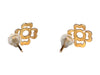 18k Gold, Flower Design Stud Earrings-EZ Jewelry and Decor