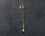 18K Yellow Gold Strand 33”Y Necklace with Geometric Stations-EZ Jewelry and Decor