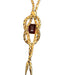 Italian UnoAErre 18K Gold and Ruby Bolero Necklace. 15.5in. 17 grams-EZ Jewelry and Decor