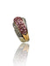 18k Gold, Diamond & Pink Tourmaline Ring - 7.3g TW 18k Diamond and pink tourmaline ring. Size 5.-EZ Jewelry and Decor