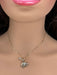 Gorgeous 14K Gold &  2.20 mm Diamond Ballerina Pendant Necklace. 16"-EZ Jewelry and Decor