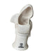 White porcelain statue of a traditional Japanese Geisha wearing a kimono with floral details and a hood. - Vintage Japanese Geisha, Benihana Statue White Porcelain - Decoration Color_White, Decoration Price_under 100, Decoration Size_Small, Decoration Style_Traditional, Decoration_ Porcelain / ceramic - Default Title - EZ Art, Decor & Jewelry