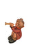 Porcelain vintage Hummel figurine of a girl in red cloak playing a trumpet, small size. - Vintage Goebel Hummel Figurines #391- Girl With Trumpet, TMK-4 - Decoration Color_Multi colors, Decoration Price_ 100 to 250, Decoration Size_Small, Decoration_ Porcelain / ceramic, Decoration_Figurine, Decoration_Hummel Figurin - Default Title - EZ Art, Decor & Jewelry