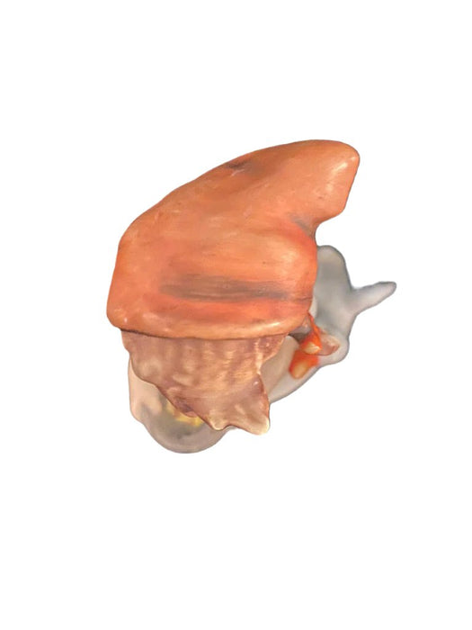 Small vintage Goebel Hummel porcelain figurine of a girl in an orange bonnet holding a white goose. - Vintage Goebel Hummel Figurines, Goose Girl, 47 3/0, TMK 3, 4.25” - Decoration Color_Multi colors, Decoration Price_ 100 to 250, Decoration Size_Small, Decoration Style_Traditional, Decoration_ Porcelain / ceramic, Decoration_Figurine, Decoration_Hummel Figurin - Default Title - EZ Art, Decor & Jewelry