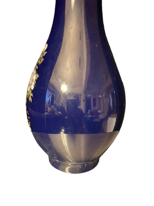 Vintage Japanese Porcelain Vase Hand Painted, 12” T. - EZ Art, Decor & Jewelry
