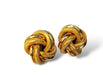 14K Gold Large Knot Stud Earrings