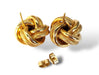 14K Gold Large Knot Stud Earrings-EZ Art, Decor & Jewelry