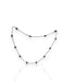 14K White Gold & Natural Black Pearl Choker Necklace. 16"-EZ Jewelry and Decor