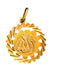 Allah Pendant in 18k Yellow Gold, Gold 1 1/4 inch, الله Pendant, Hand Crafted-EZ Jewelry and Decor