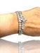 18K White Gold, 4-5ct Natural Diamond Cartier Style Bracelet. 15.2gr-EZ Jewelry and Decor