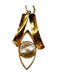 18k Gold Pendant on 10K Gold Chain 21”-EZ Jewelry and Decor