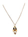 18k Gold Pendant on 10K Gold Chain 21”-EZ Jewelry and Decor