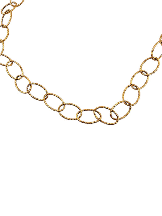 14k Gold Linked Necklace, 20 inches  7.15g