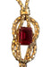 Italian UnoAErre 18K Gold and Ruby Bolero Necklace. 15.5in. 17 grams-EZ Jewelry and Decor