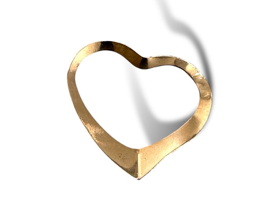 14k Heart Pendant in Tiffany Style-EZ Jewelry and Decor