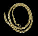 18K Gold Braided Necklace, 4.5 mm wide 16.5 in long-EZ Jewelry and Decor