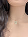 14K Gold Pendants Necklace Heart shape with Floral Design Necklace, 15”-EZ Jewelry and Decor