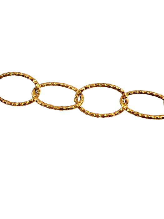 14k Gold Linked Necklace, 20 inches  7.15g