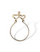 Double Heart Charm Holder Pendant 14k-EZ Jewelry and Decor