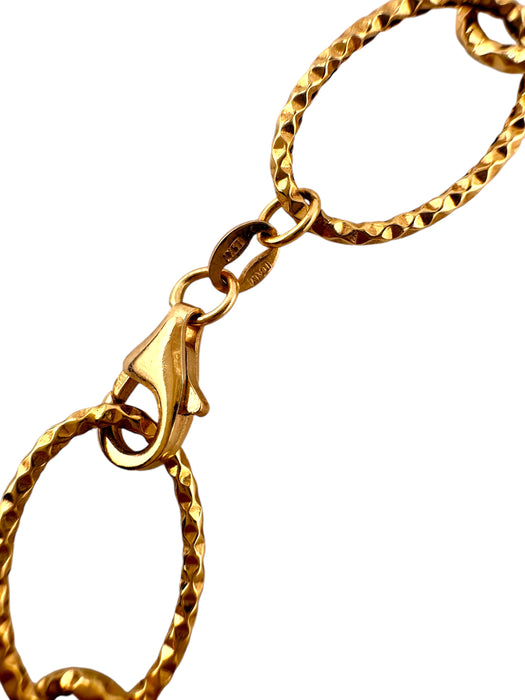 14k Gold Linked Necklace, 20 inches  7.15g