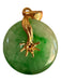 Jade and Diamond Pendant Disk, 1in T. 20k Gold, Diamond and Jade, Vintage Chinese Jewelry-EZ Jewelry and Decor