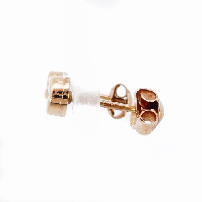 Stud Earrings ,Love Earrings, Cartiar Style, 14k Gold