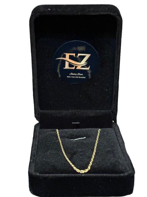 18k Diamond-Cut Rope Chain 18" Necklace. Italian Gold Necklace. 7.5g.-EZ Jewelry and Decor