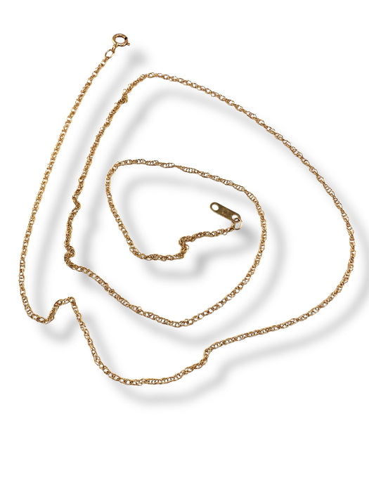 14K Gold Chain Necklace 18 inches