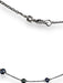 14K White Gold & Natural Black Pearl Choker Necklace. 16"-EZ Jewelry and Decor