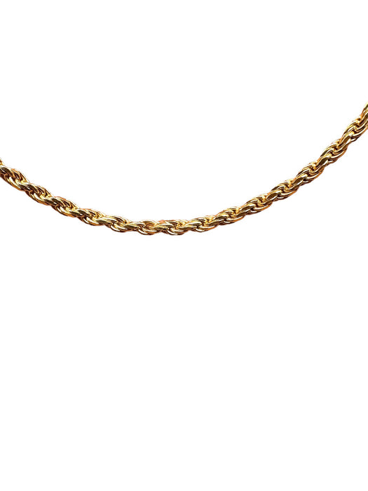 18k Diamond-Cut Rope Chain 18" Necklace. Italian Gold Necklace. 7.5g.-EZ Jewelry and Decor