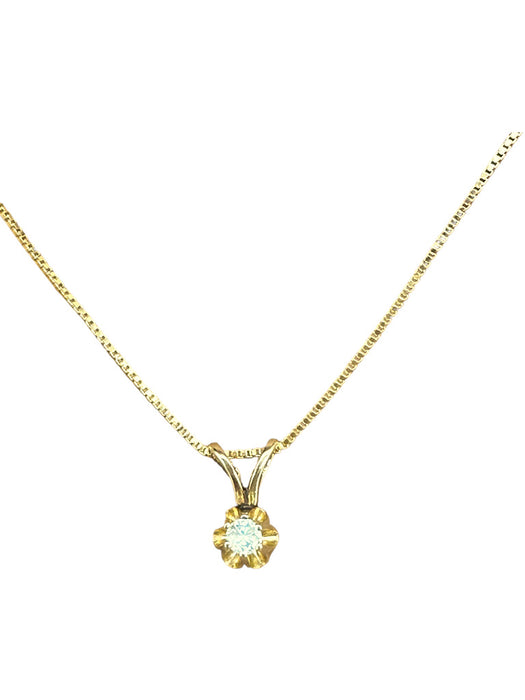 Sapphire Pendant and 14K Gold Necklace, 18”