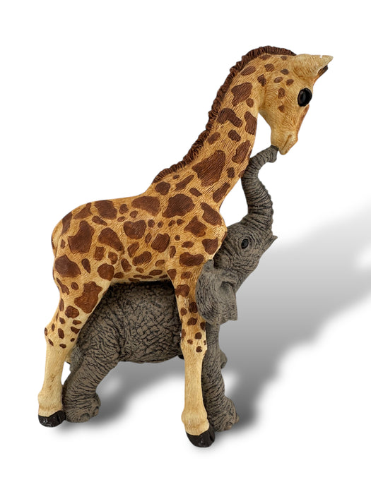 Giraffe & Elephant Figurine. Martha Carey, Sticks & Stones, Giraffe & Elephant Figurine in Original Box