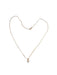 18k Gold Pendant Necklace with Heart shaped Pendant 18"-EZ Jewelry and Decor