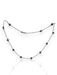 14K White Gold & Natural Black Pearl Choker Necklace. 16"-EZ Jewelry and Decor