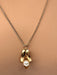 18k Gold Pendant on 10K Gold Chain 21”-EZ Jewelry and Decor