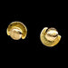 18k Gold Moon Stud Earrings, Small Gold Earrings.-EZ Jewelry and Decor