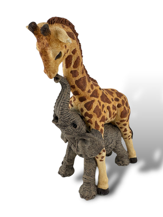 Giraffe & Elephant Figurine. Martha Carey, Sticks & Stones, Giraffe & Elephant Figurine in Original Box