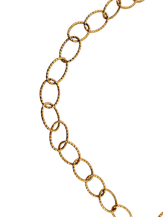 14k Gold Linked Necklace, 20 inches  7.15g