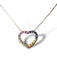 14k White Gold & Colored Birthstone Pendant Approx 1.3 Grams Total Weight / Marked 14k-EZ Jewelry and Decor