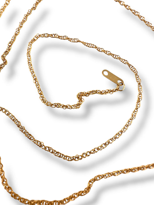 14K Gold Chain Necklace 18 inches