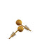 18k Gold Textured Balls Stud Earrings-EZ Jewelry and Decor