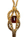 Italian UnoAErre 18K Gold and Ruby Bolero Necklace. 15.5in. 17 grams-EZ Jewelry and Decor