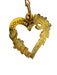 14K Gold Pendants Necklace Heart shape with Floral Design Necklace, 15”-EZ Jewelry and Decor