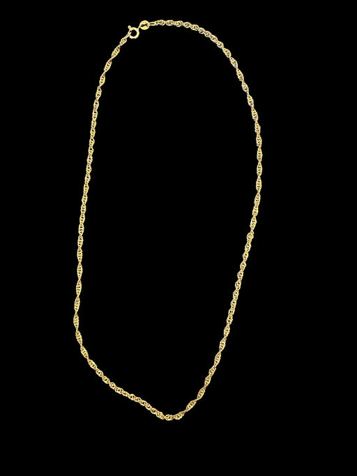 14k Gold Chain Necklace 16in. Rope Chain. Made in Italy, 16in-EZ Jewelry and Decor