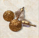 18k Gold Textured Balls Stud Earrings-EZ Jewelry and Decor