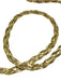 18K Gold Braided Necklace, 4.5 mm wide 16.5 in long-EZ Jewelry and Decor