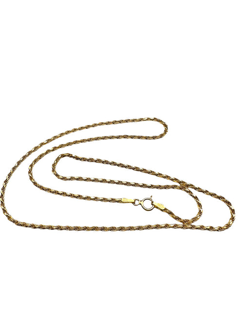 18k Diamond-Cut Rope Chain 18" Necklace. Italian Gold Necklace. 7.5g.-EZ Jewelry and Decor